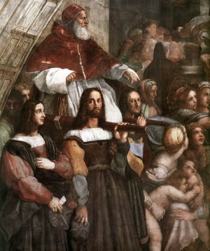 The Expulsion of Heliodorus from the Temple (Detail 1) by Louis-Joseph-Raphael Collin Oil Painting