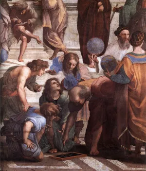 The School of Athens Detail 3 by Louis-Joseph-Raphael Collin - Oil Painting Reproduction