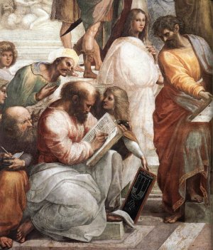 The School of Athens Detail 4 by Louis-Joseph-Raphael Collin Oil Painting