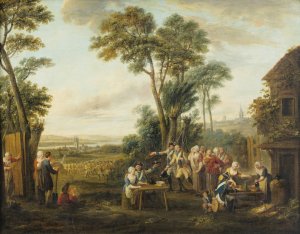 The Departure Of The Conscripts by Louis Joseph Watteau Oil Painting