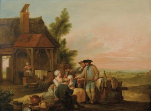 The Peddler by Louis Joseph Watteau Oil Painting