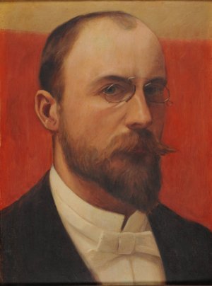 Autoportrait Oil painting by Louis-Julien Brouillon