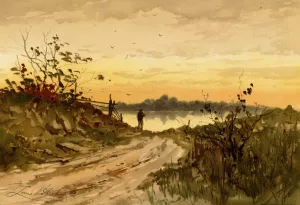 Early Morning by Louis Kinney Harlow Oil Painting