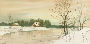 No. 310 by Louis Kinney Harlow Oil Painting