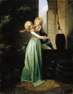 Brother Et Sour by Louis Leopold Boilly Oil Painting