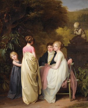 Conversation Dans Un Parc by Louis Leopold Boilly Oil Painting