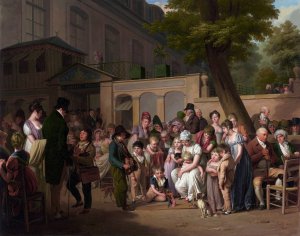 Entrance to the Jardin Turc by Louis Leopold Boilly Oil Painting