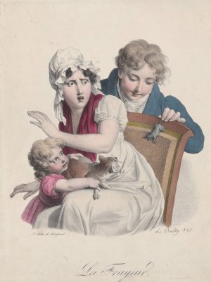 Fear by Louis Leopold Boilly Oil Painting