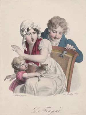 Fear by Louis Leopold Boilly Oil Painting