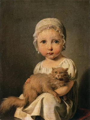 Gabrielle Arnault as a Child Oil painting by Louis Leopold Boilly