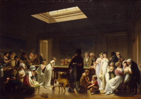 Main Product Photo of Game of Billiards Painting by Louis Leopold Boilly