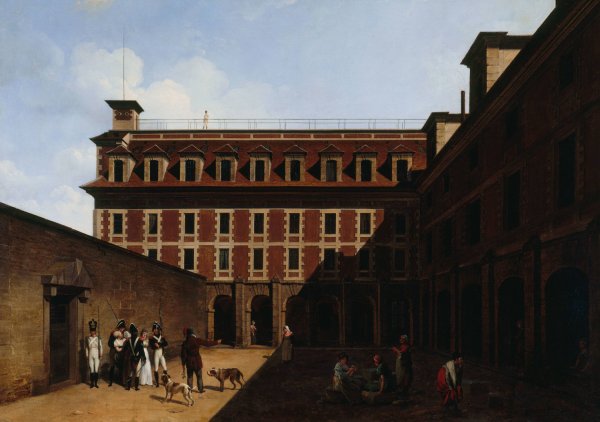 La Prison Des Madelonnettes, Rue Des Fontaines  by Louis Leopold Boilly - Hand-Painted Oil Painting Reproduction
