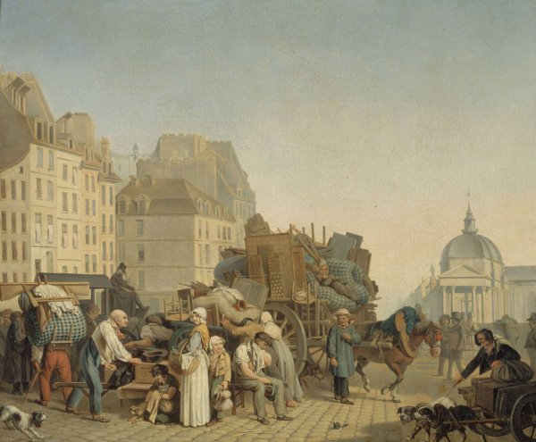 Les Demenagements  by Louis Leopold Boilly - Hand-Painted Oil Painting Reproduction