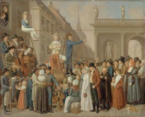 L'Estrade by Louis Leopold Boilly Oil Painting