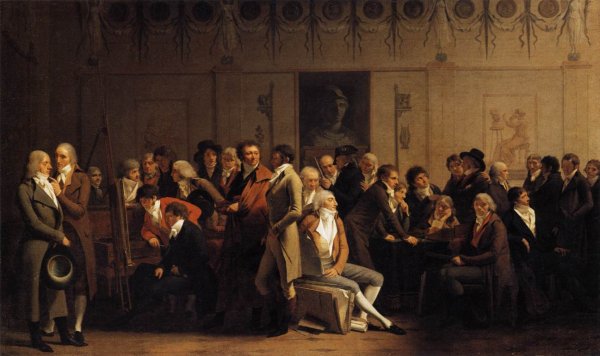 Main Product Photo of Meeting of Artists in Isabey's Studio Painting by Louis Leopold Boilly