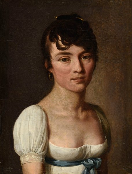 Portrait de femme anonyme by Louis Leopold Boilly - Hand-Painted Oil Painting Reproduction