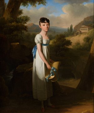 Portrait de Mademoiselle Athenais d'Albenas by Louis Leopold Boilly Oil Painting