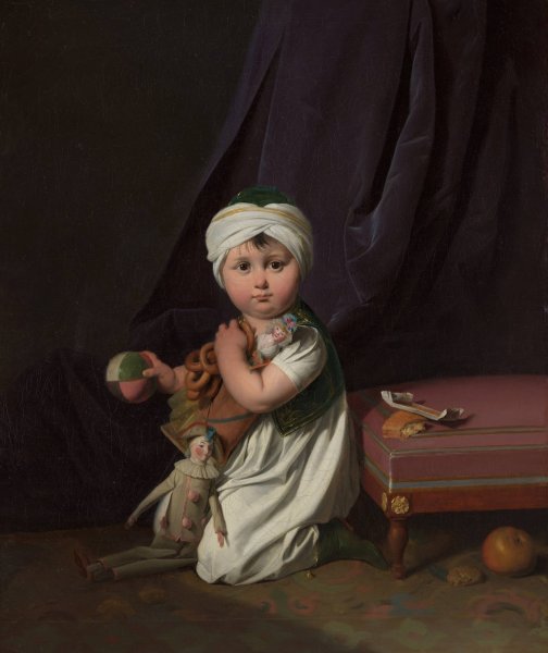 Portrait of a Boy  by Louis Leopold Boilly - Hand-Painted Oil Painting Reproduction