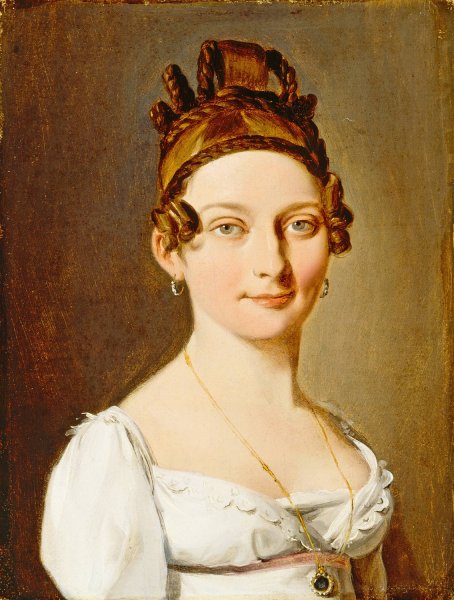 Portrait of a Lady  by Louis Leopold Boilly - Hand-Painted Oil Painting Reproduction
