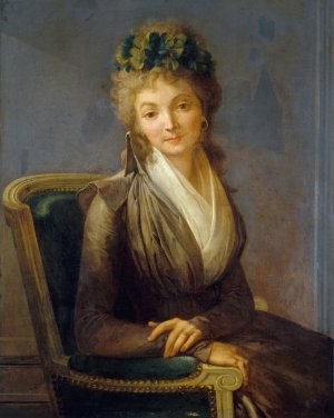 Portrait presume de Lucile Desmoulins by Louis Leopold Boilly Oil Painting