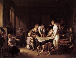 Reading of the Bulletin of the Grand Army by Louis Leopold Boilly Oil Painting