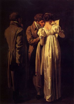 The Amateur Print Collectors by Louis Leopold Boilly Oil Painting