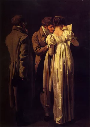 The Amateur Print Collectors Oil painting by Louis Leopold Boilly