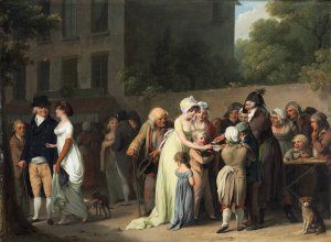 The Card Sharp on the Boulevard by Louis Leopold Boilly Oil Painting
