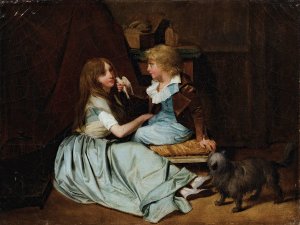 The Cherished Dove by Louis Leopold Boilly Oil Painting