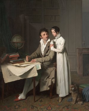 The Geography Lesson by Louis Leopold Boilly Oil Painting