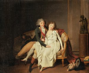 The lesson of conjugal union by Louis Leopold Boilly Oil Painting
