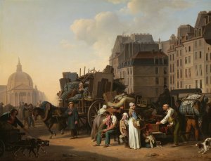 The Movings by Louis Leopold Boilly Oil Painting
