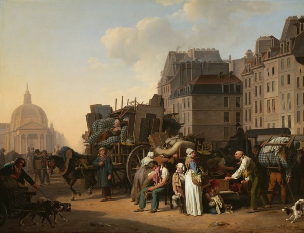 The Movings  by Louis Leopold Boilly - Hand-Painted Oil Painting Reproduction