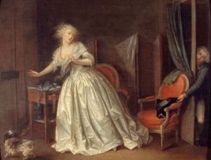 The Precipitate Departure by Louis Leopold Boilly Oil Painting
