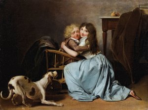 The Unfounded Fear by Louis Leopold Boilly Oil Painting