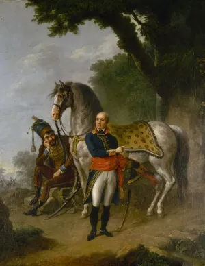 Le general Servan by Louis Lafitte Oil Painting
