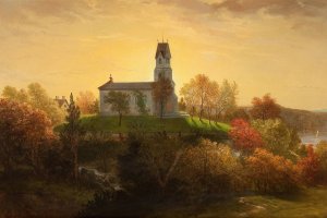 St. Mary's in the Highlands, Garrison, New York by Louis Lang Oil Painting