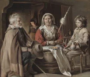 Peasant Interior by Louis Le Nain Oil Painting