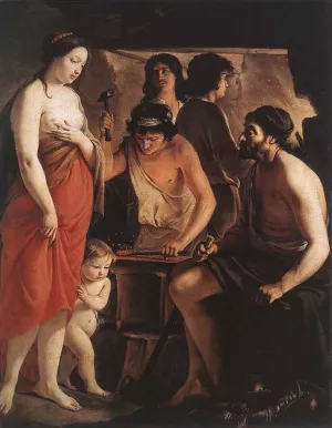 Venus at the Forge of Vulcan by Louis Le Nain Oil Painting
