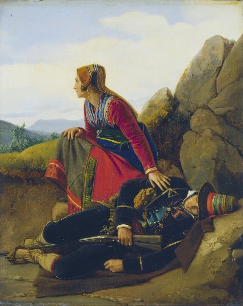 The Brigand Asleep  by Louis Leopold Robert - Hand-Painted Oil Painting Reproduction