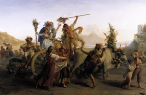 The Pilgrimage to the Madonna of the Arch by Louis-Leopold Robert - Oil Painting Reproduction