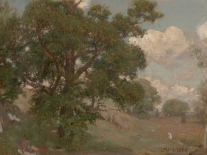 Pastoral Landscape by Louis Loeb Oil Painting