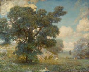 Summer by Louis Loeb Oil Painting