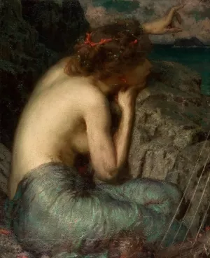 The Siren by Louis Loeb Oil Painting