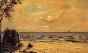Moonlit Sea Oil painting by Louis M. Eilshemius
