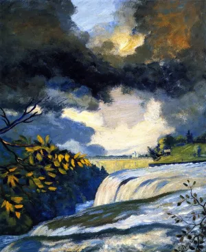 Niagara Falls by Louis M. Eilshemius - Oil Painting Reproduction