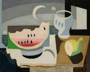 La Tranche De Pasteque by Louis Marcoussis Oil Painting