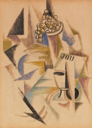 Nature Morte Aux Fruits by Louis Marcoussis Oil Painting