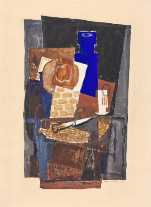Still Life with Knife by Louis Marcoussis Oil Painting