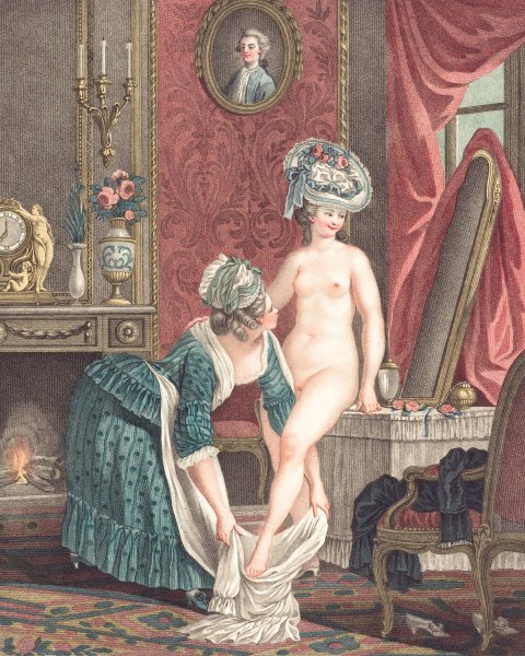 La Toilette by Louis-Marin Bonnet - Hand-Painted Oil Painting Reproduction